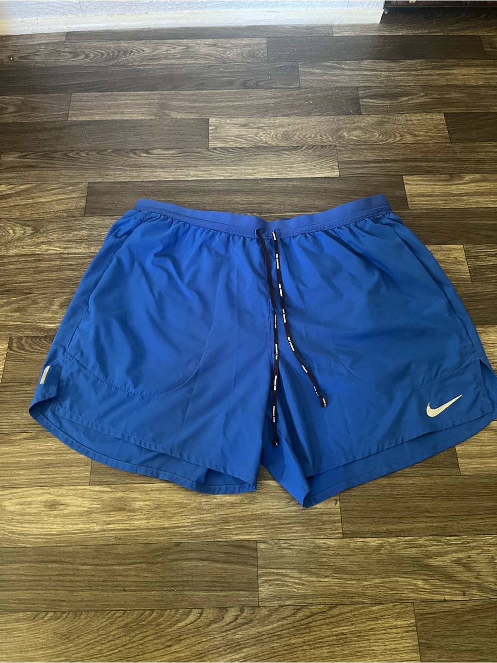 Nike Blue Dri-FIT Athletic Shorts with Swoosh